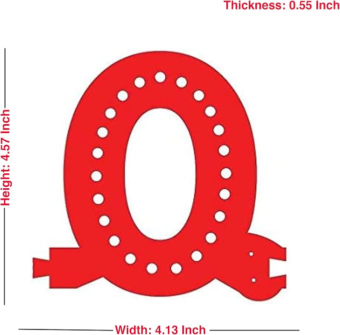 M&T Displays LED Marquee Letter Lights Modular Red Light Up Number Initial - Image 3