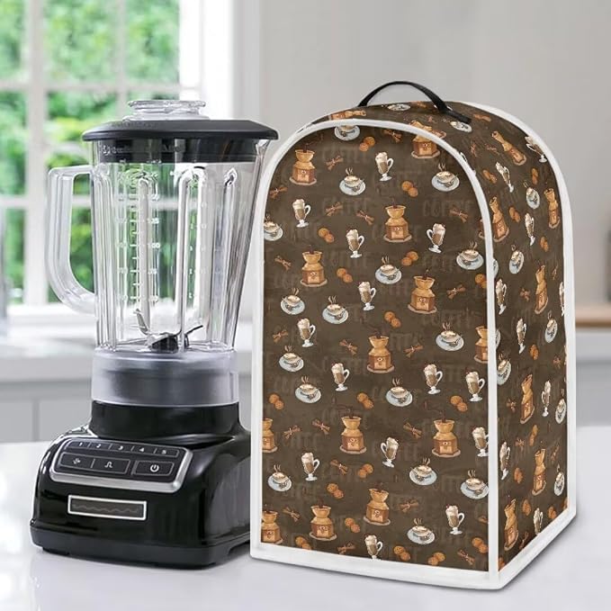 Coffee Cup Blender Dust Cover, Anti Fingerprint Polyester Stand Mixer or Coffee - Image 5