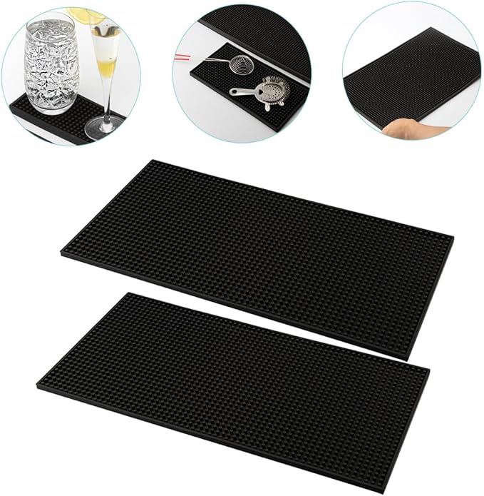 Bar Spill Mats Non-Slip PVC Kitchen Countertop Mat Rectangular Anti-Skid Bar - Image 3