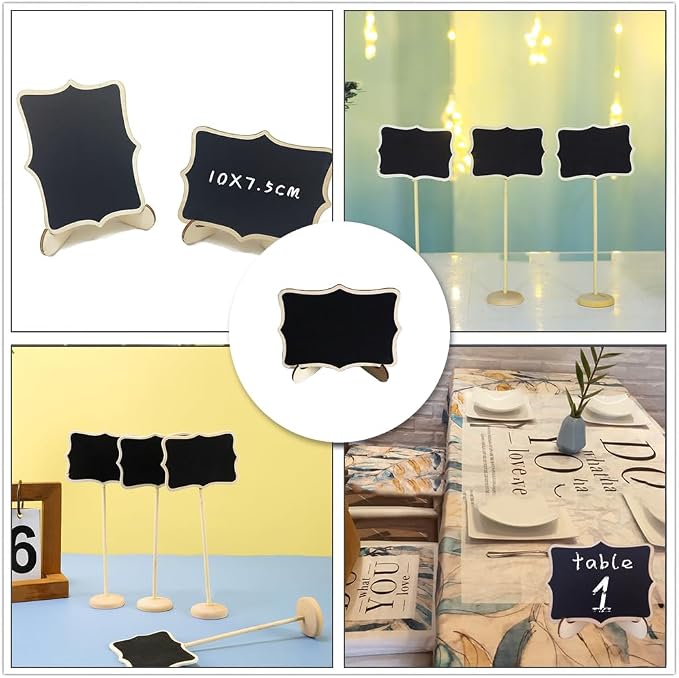 10 Pack Mini Chalkboard Signs - Image 3