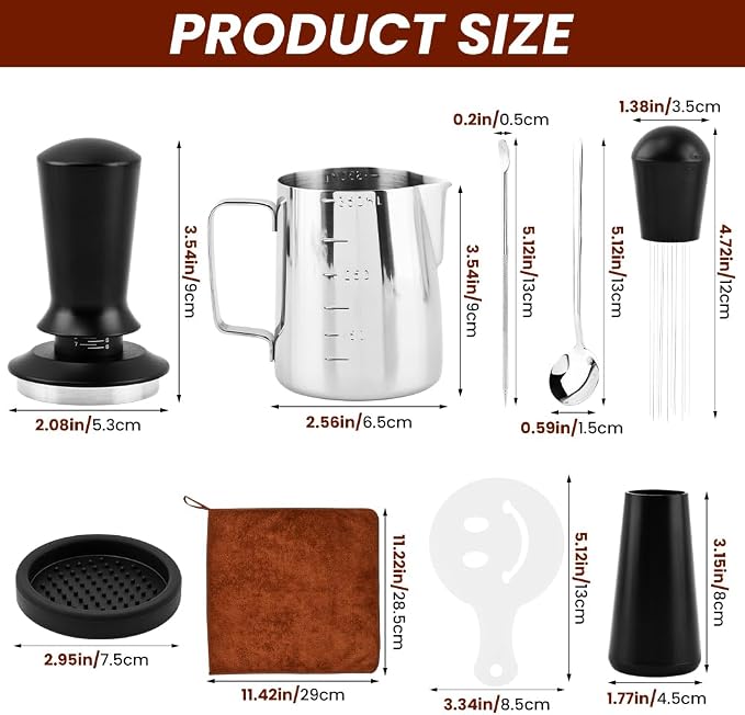 23PCS Coffee Tamper Set, Espresso Accessories Kit - Image 2