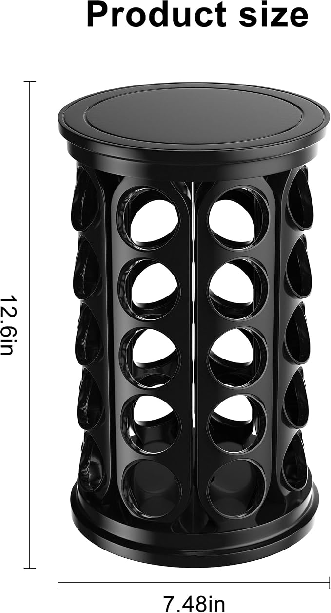 CEHNCEH K Cup Holder, Coffee Pods Holder Storage Organizer Stand Carousel - Image 3