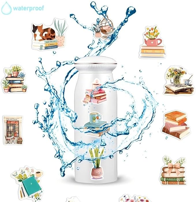50pcs Realistic Bookish Stickers - Image 6