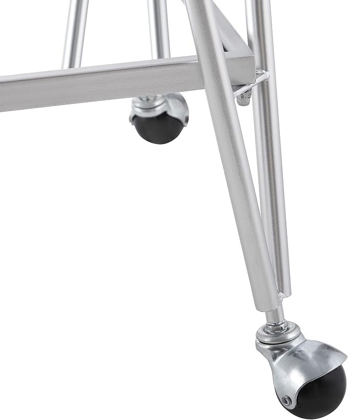 Linon Gina Silver Mid Century Bar Cart - Image 14