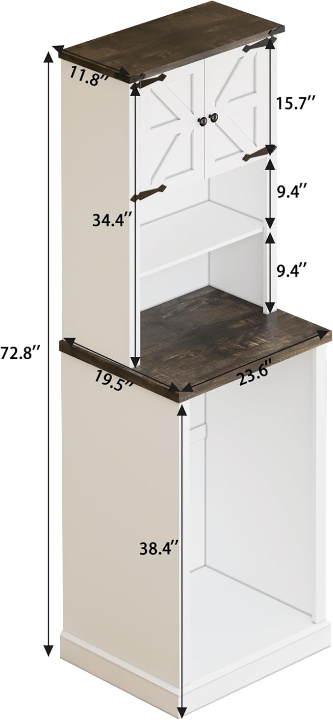 73'' Tall Mini Fridge Cabinet - Image 2