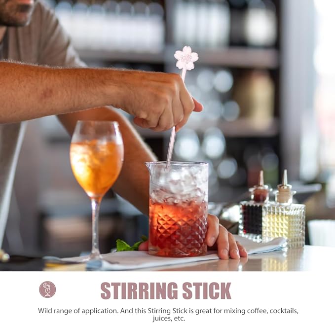 PRETYZOOM 2 Pcs Reusable Coffee Stir Sticks 6.29 Inch Lightweight Glass Swizzle - Image 6