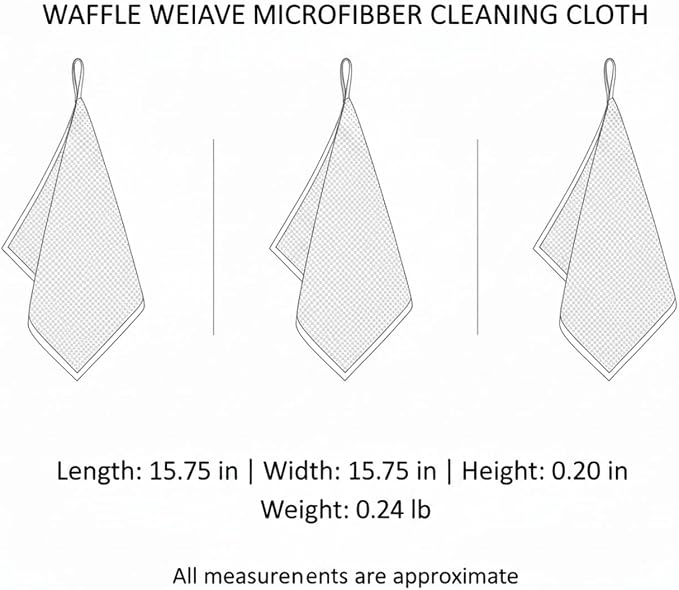 Waffle Weave Microfiber Cleaning Cloth - Image 7
