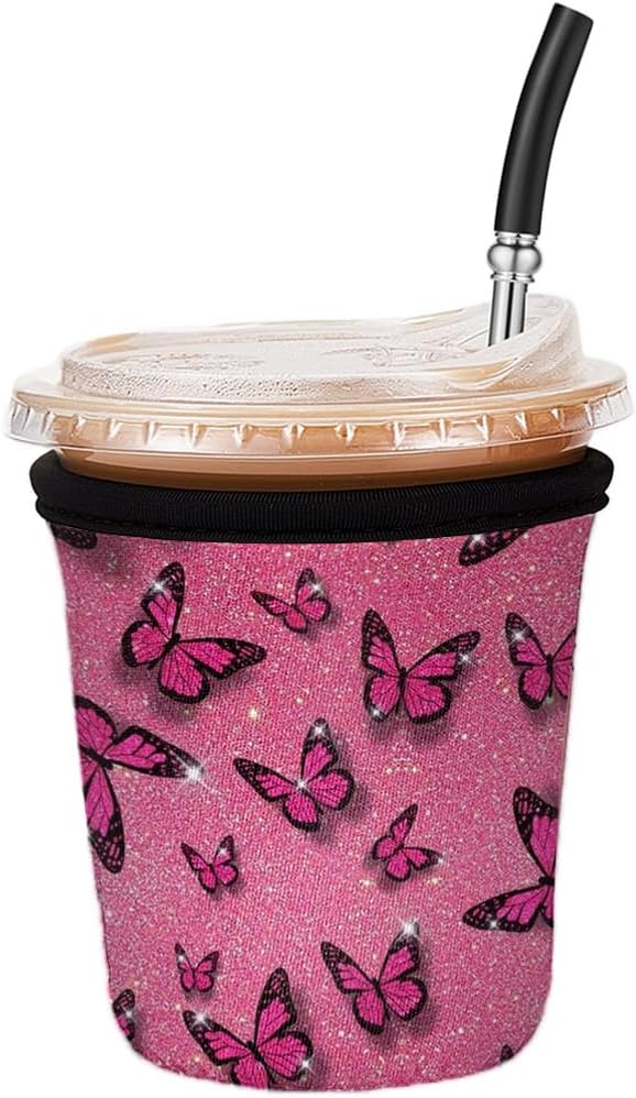 Iced Coffee Sleeve Reusable Small 16-20oz by Cavllson