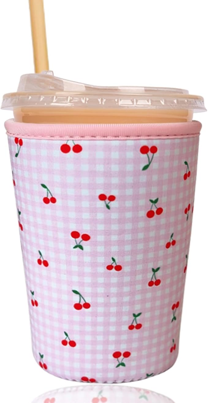 Reusable Insulated Sleeve for Iced Coffee Cup, Coffee Neoprene Sleeve for Cold by Unknown