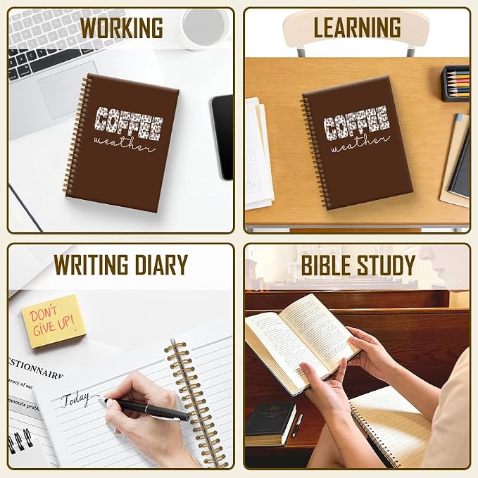 Coffee Weather Notebook Journal 5.5x8.3, Coffee Lover Gifts Journal - Image 4
