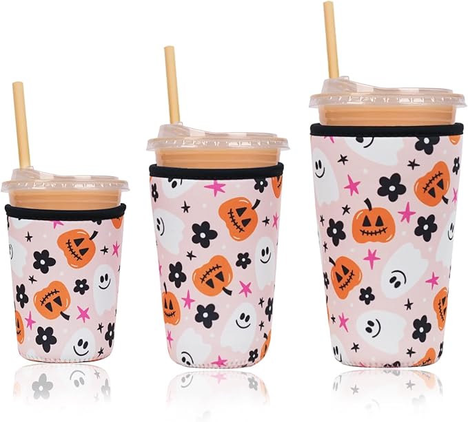 Reusable Insulated Neoprene Iced Coffee Cup Sleeve, Durable Drink Sleeve by Unknown