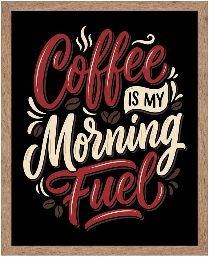 Lawrence Williams Designs Coffee Is My Morning Fuel Poster by LawrenceWilliamsDesigns