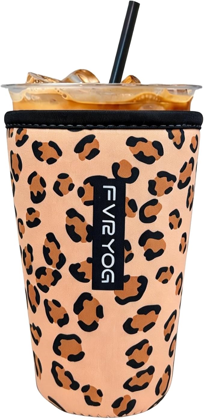 Reusable Insulated Neoprene Iced Coffee Sleeves by Fvryog