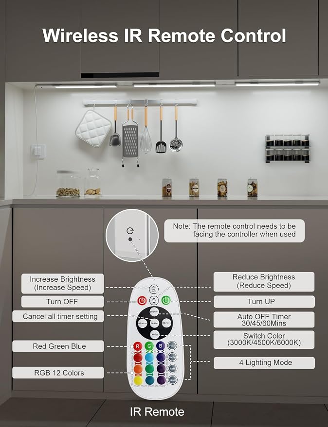 Diomart RGB Under Cabinet Lights - Image 3