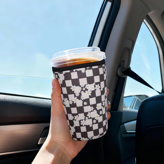 Reusable Insulated Sleeve for Iced Coffee Cup, Beverage Holder for Iced Coffee - Image 3