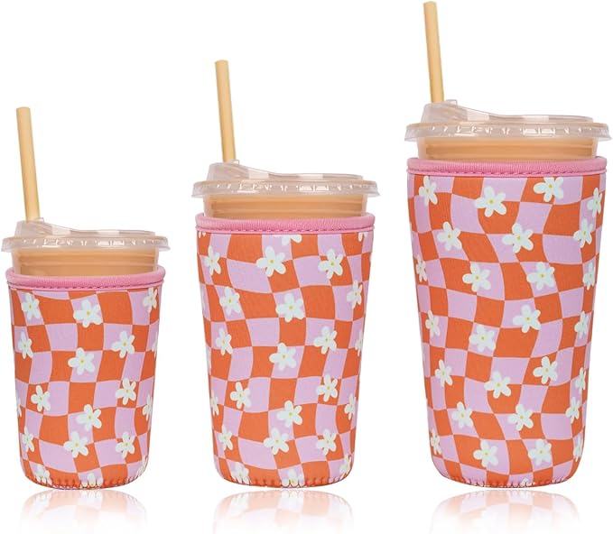 Reusable Insulated Neoprene Iced Coffee Cup Sleeve, Durable Drink Sleeve by Unknown