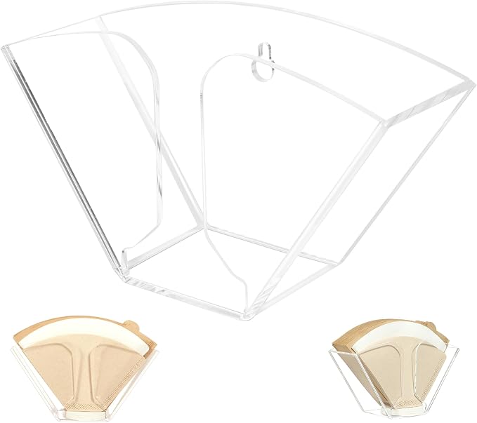 Kamehame Coffee Filter Holder, Wall Mount Coffee Filter Dispenser Rack by Kamehame