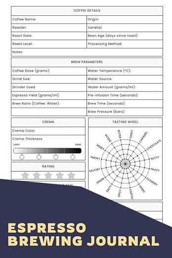 Espresso Brewing Journal: A Logbook To Help You Enhance Your Coffee Journey by Unknown