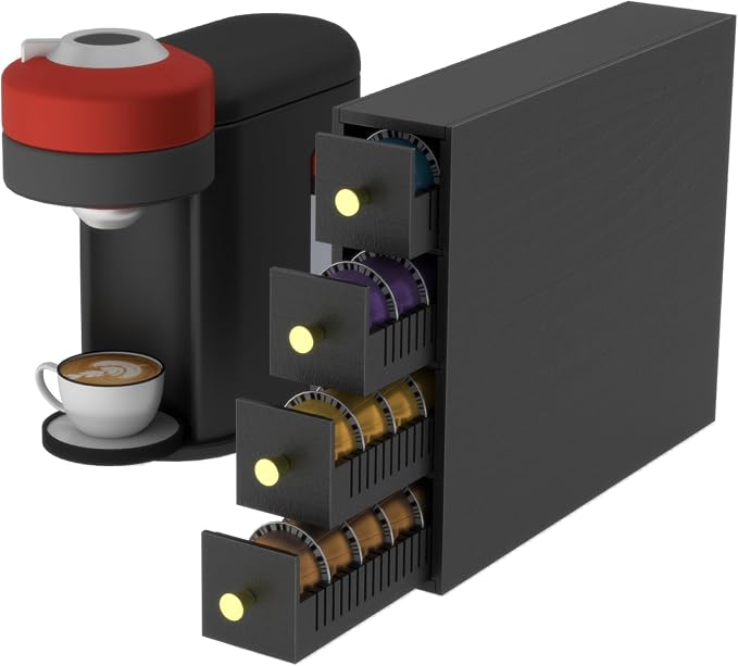 Suli Coffee Pod Holder, 52 Pods Large Capacity, 4-Tier Coffee Pod Organizer by Suli