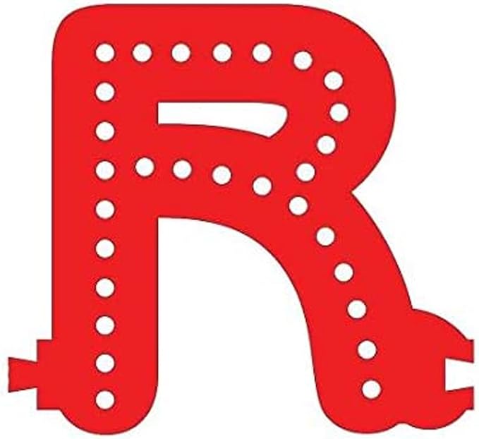 M&T Displays LED Marquee Letter Lights Modular Red Light Up Alphabet Initial R - Image 2