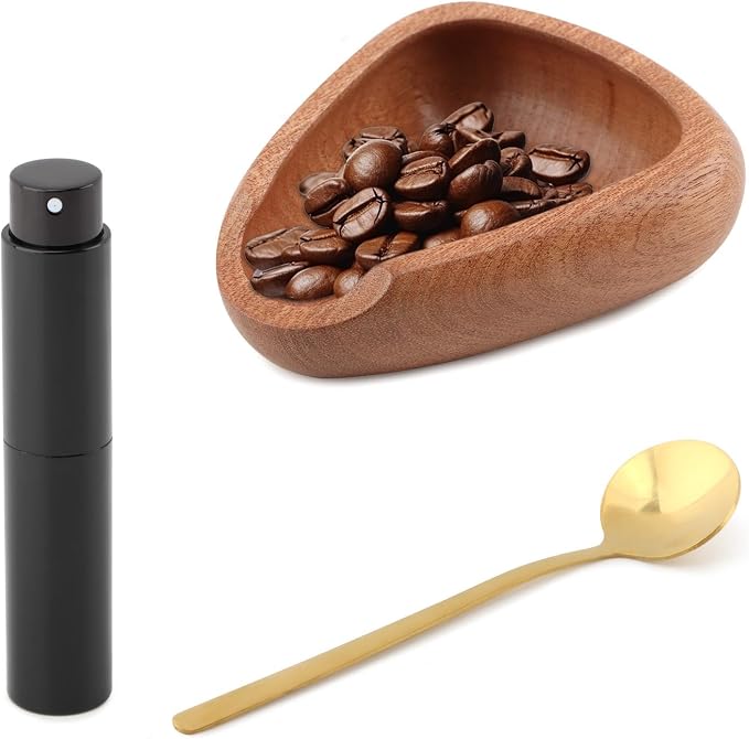 Coffee Bean Dosing Cup, Wood Coffee Dosing Tray Coffees Bean Weighing Tray by Unknown