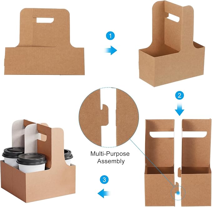 PATIKIL 2 Cup Drink Carrier - Image 4