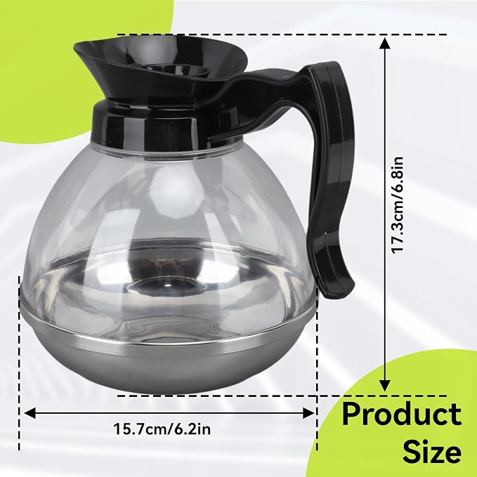 1.2QT Universal Coffee Pot, Coffee Decanter Pot Commercial Coffee Maker Pot - Image 2