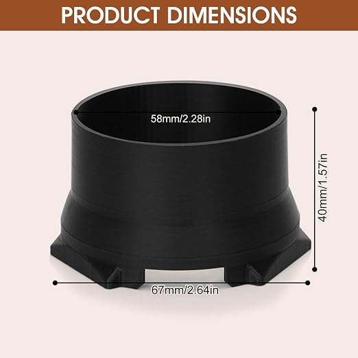 Portafilter Funnel for Ninja Luxe Cafe, Coffee Dosing Ring No-Mess Espresso - Image 3
