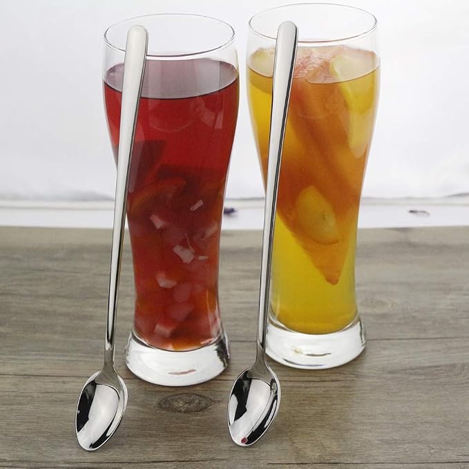 Long Handle Spoon, 9-inch Ice Tea Spoon, DEALIGHT Premium 18/10 Stainless Steel - Image 6