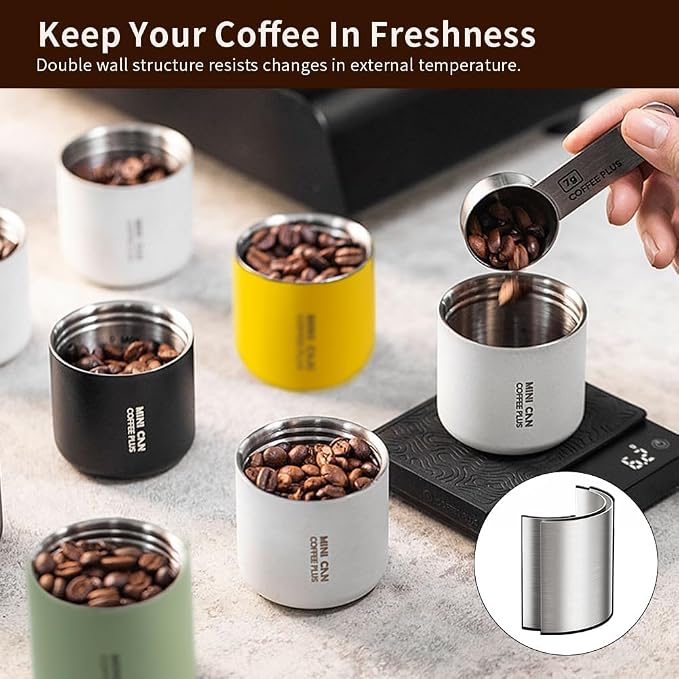 watchget Portable Mini Airtight Coffee Canister - Image 6