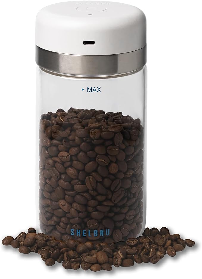 Next-Gen Smart Coffee Canister – Electric Vacuum Seal by Shelbru