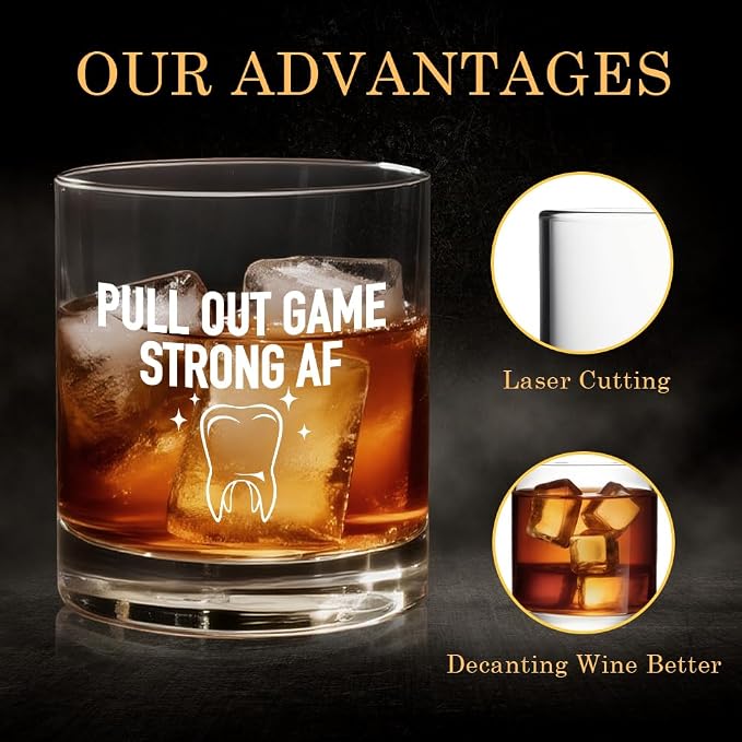 Pull Out Game Strong Af Whiskey Glass, Father's Day Anniversary Christmas Gifts - Image 3
