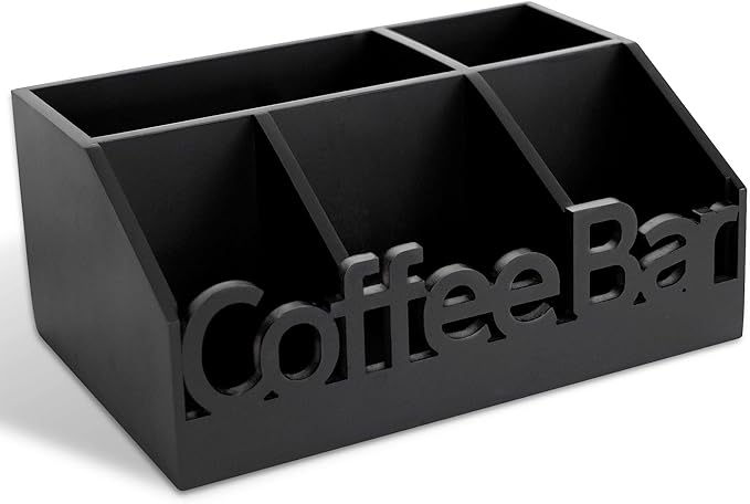 Coffee Bar Organizer Countertop, Wood Tea & Coffee Pod Station Caddy, Coffee by ADDFITHOUSE