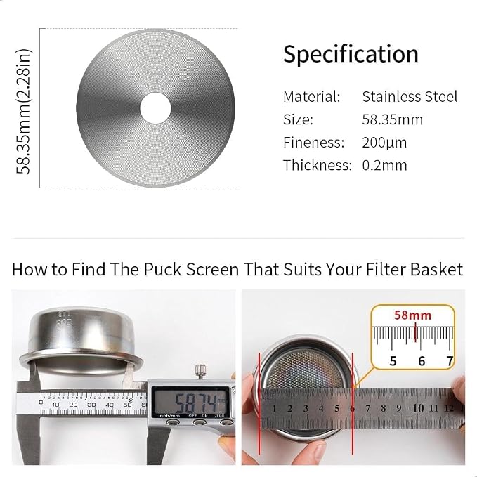 watchget 58.35mm Espresso Puck Screen - Image 2