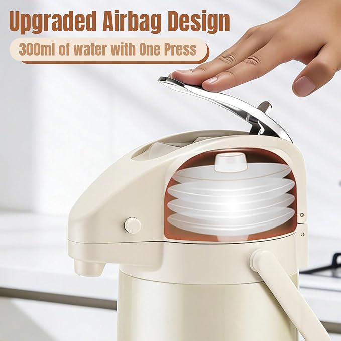 Upgraded Airpot Coffee Carafe - 84oz/2.5L Coffee Carafe - Image 5