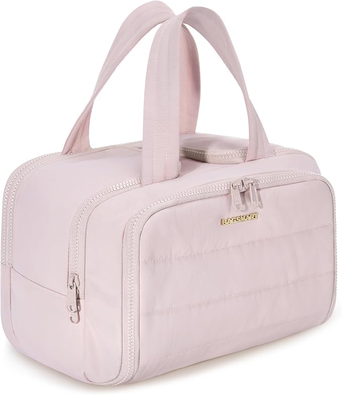 BAGSMART Travel Toiletry Bag, Crush Toiletry Bag by BAGSMART