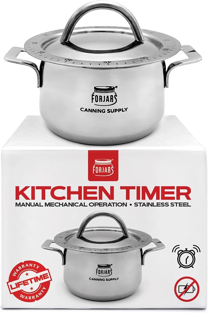 FORJARS Mechanical Kitchen Timer-for Cooking Wind up-Manual timers by FORJARS%C2%AECANNINGSUPPLY