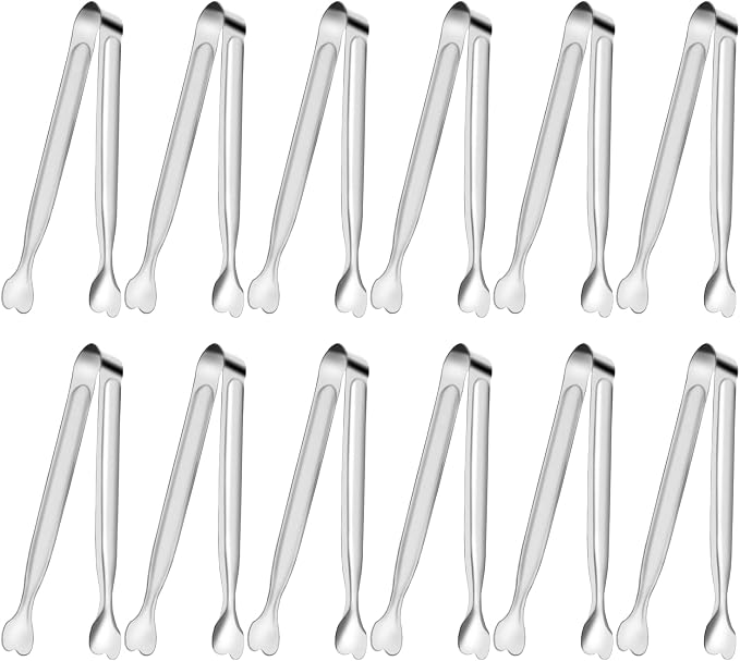 Serving Tongs, Anytrp 12-Packs Stainless Steel Sugar Tong, 5.3inch Small Tongs by Unknown