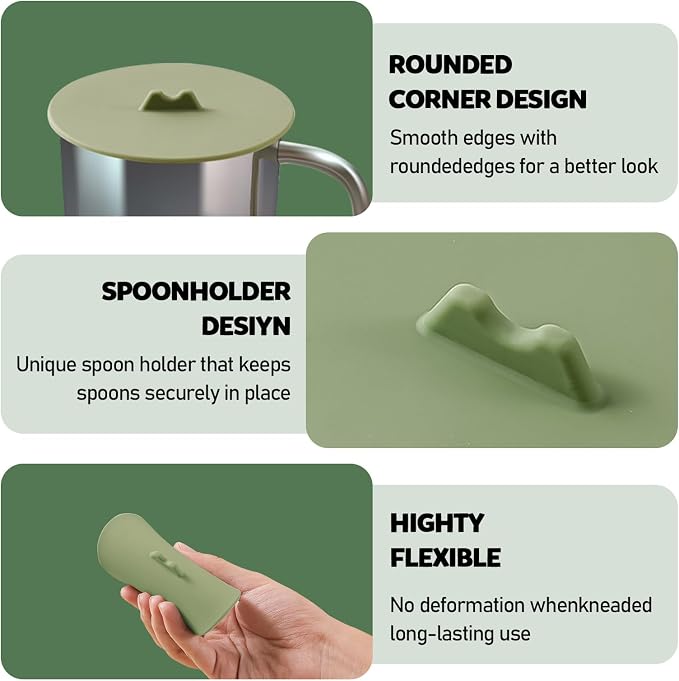 8 Packs Airtight Seal Silicone Cup Covers Set, Anti-Dust Silicone Lids - Image 3