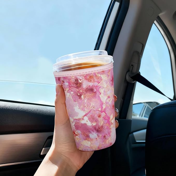 Reusable Insulated Sleeve for Iced Coffee Cup, Beverage Holder for Iced Coffee - Image 3