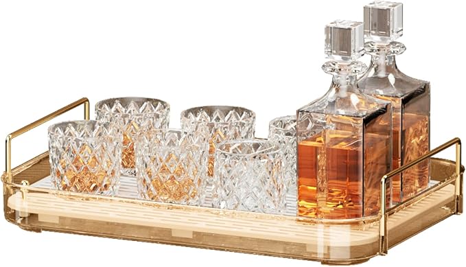Seoneiro Whiskey Tray, Glass Cup Rack, Mug Holder, Coffee Cup Organizer by Seoneiro