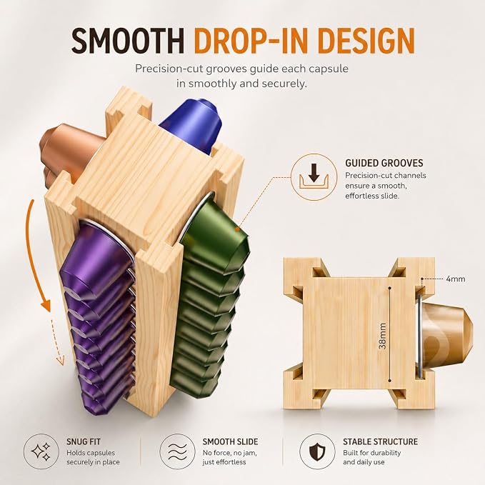 Wooden Coffee Pod Holder Compatible - Image 5