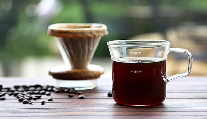 ATHIA Glass Pour Over Coffee Dripper Set, Glass Cone Dripper, Reusable Cloth - Image 3