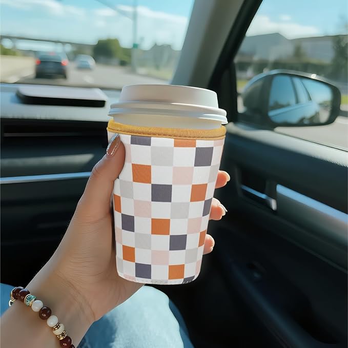 Reusable Insulated Sleeve for Iced Coffee Cup, Coffee Neoprene Sleeve for Cold - Image 3