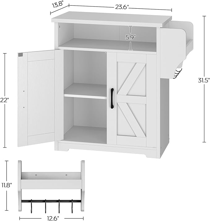 YATINEY Coffee Bar Cabinet, Kitchen Island - Image 3