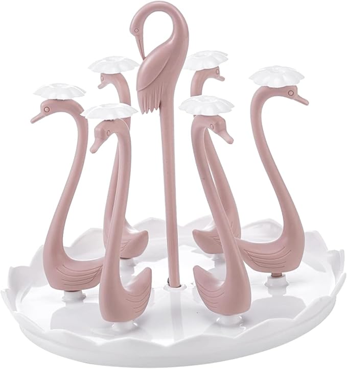 Rotatable Swan Cup Holder, Coffee Tree Mug Holder Drying Drain Holder Cup - Image 5