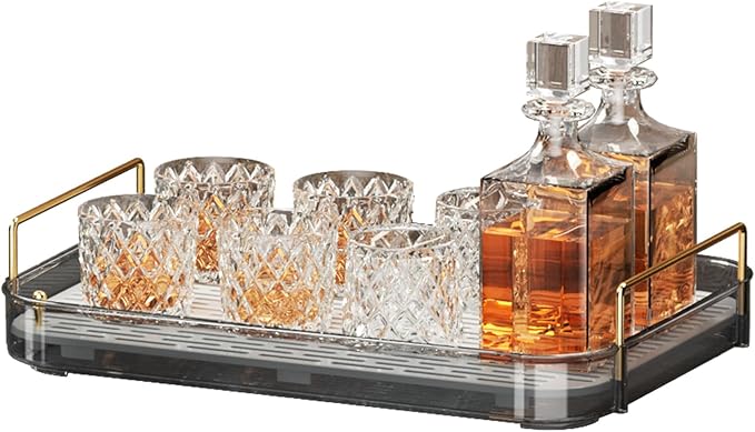 Seoneiro Whiskey Tray, Glass Cup Rack, Mug Holder, Coffee Cup Organizer by Seoneiro