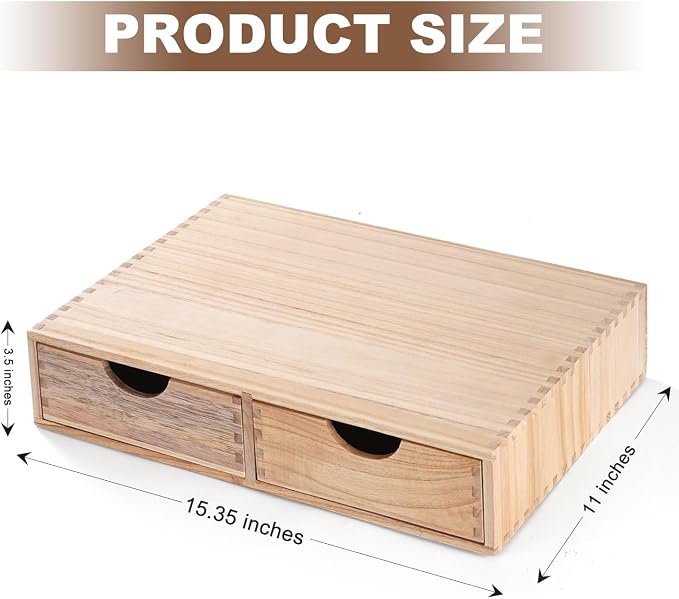 Wooden K Cup Organizer Coffee Pod Storage Box, Coffee Pod and Tea Bag Holder - Image 2