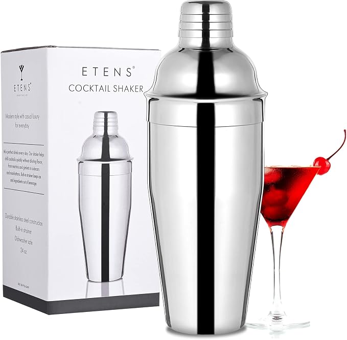 Etens Bar Cocktail Shaker, 24 oz Martini Shaker Drink Mixer - Image 6