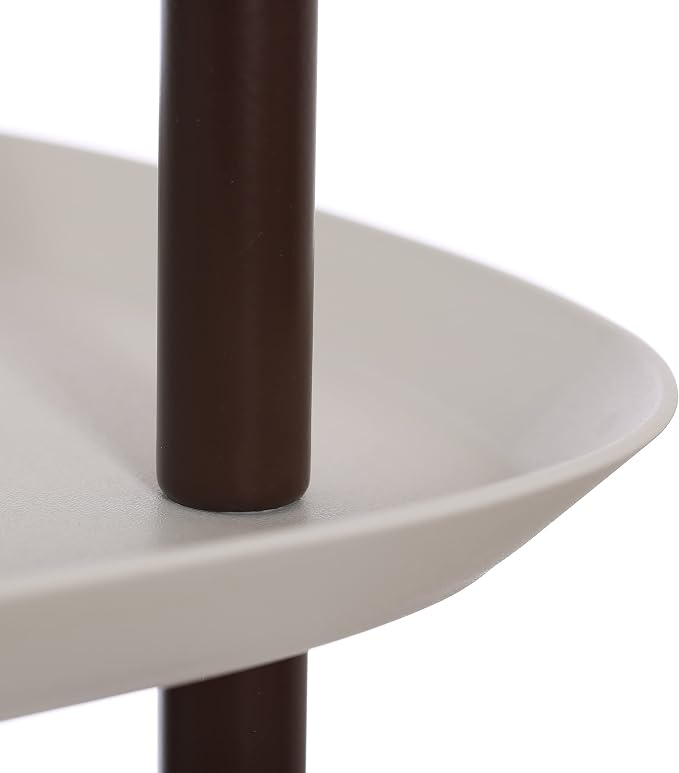 Main + Mesa Modern Plastic and Metal 3-Tier Trolley - Image 9